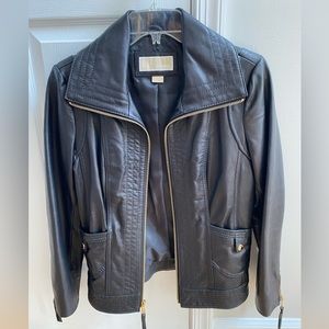 MICHAEL Michael Kors Buttery Soft Black Moto Jacket Size M